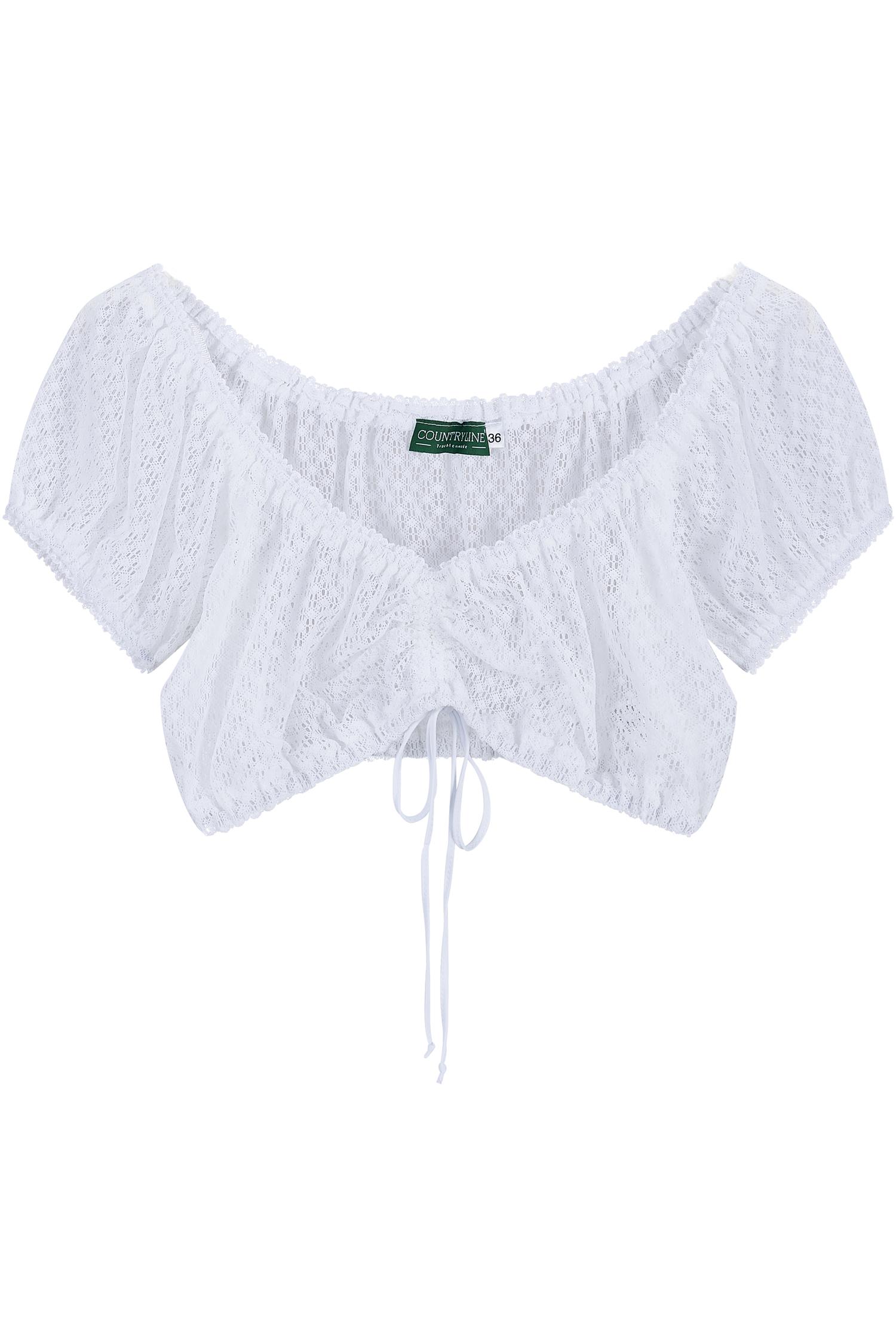 Country Line Dirndlbluse Carmen in Weiß